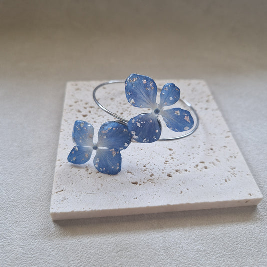 bratara otel handmade hortensie albastra