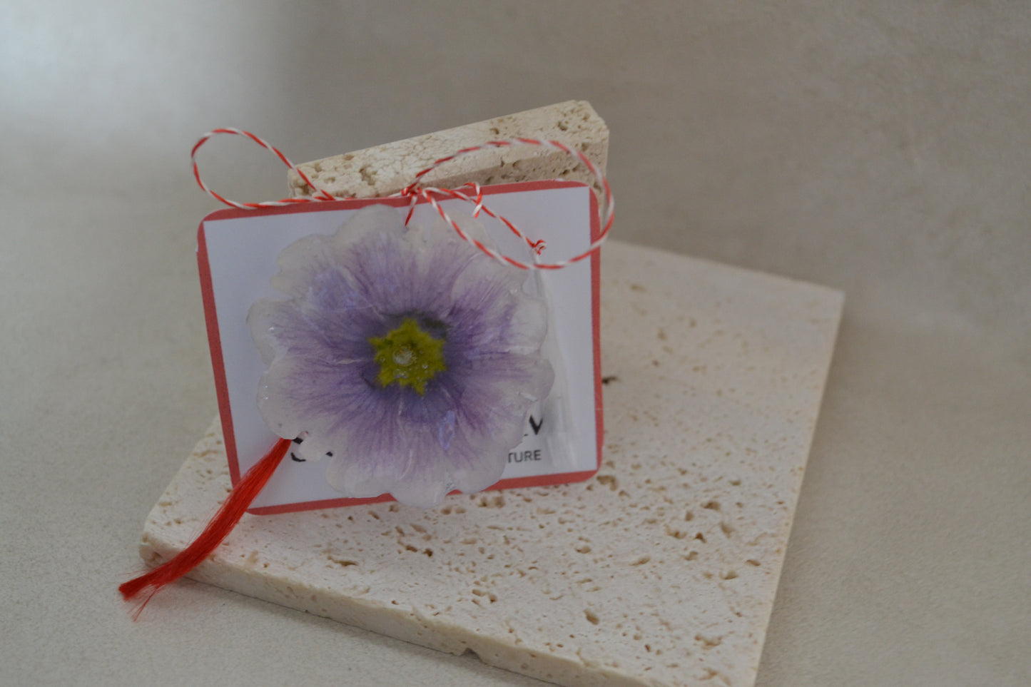 Broșă primula - Bucurie