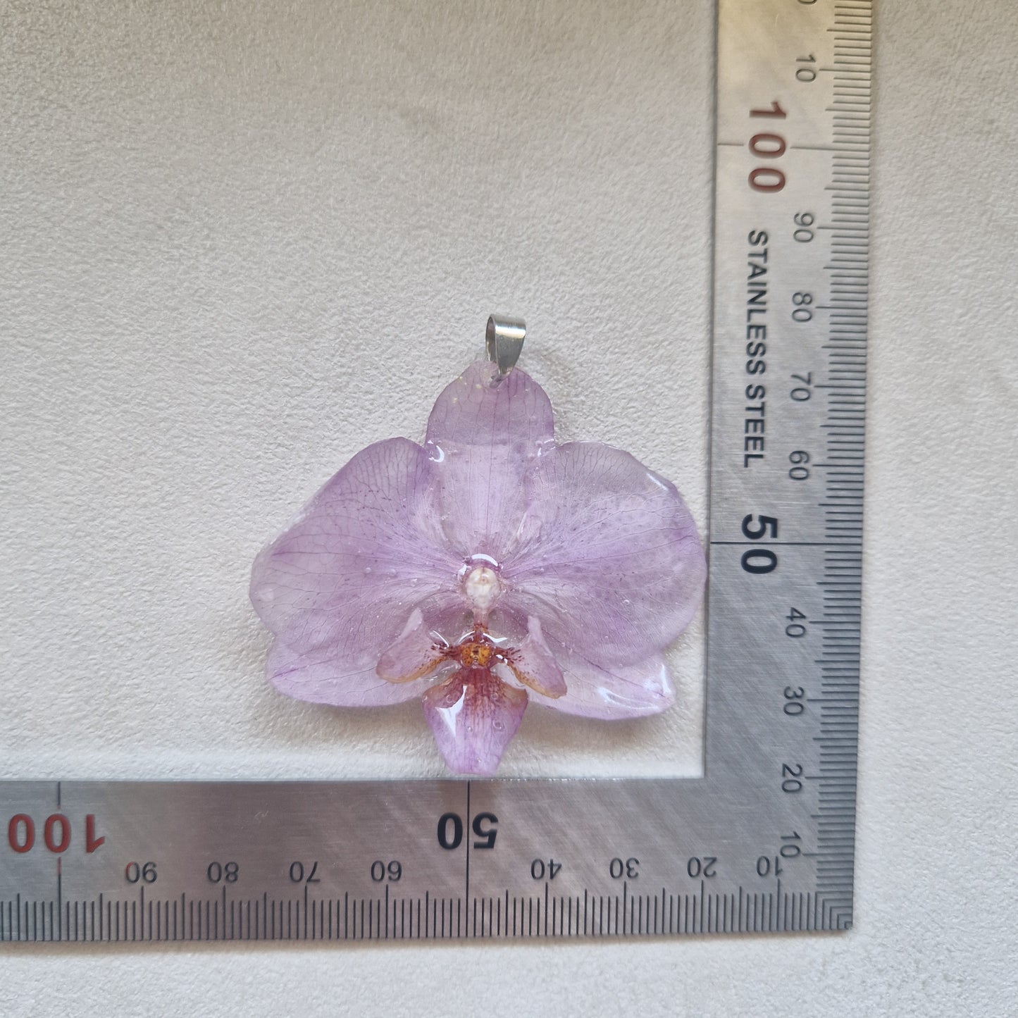 pandantiv mov floare orhidee