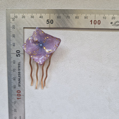 Accesoriu păr hortensie - Reflexe aurii