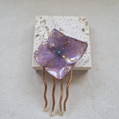 Accesoriu păr hortensie - Reflexe aurii