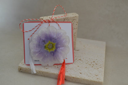 Broșă primula - Un nou anotimp