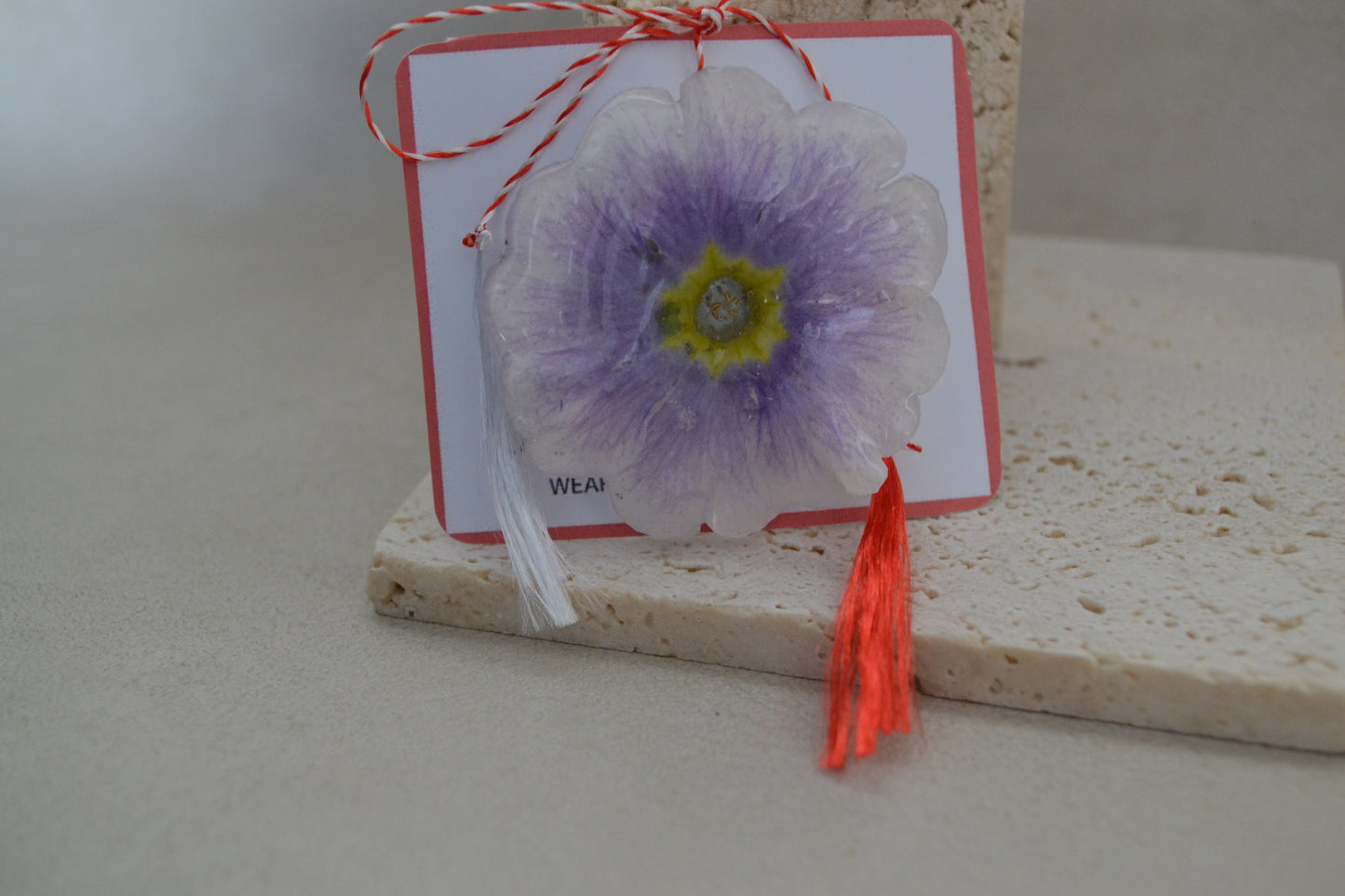 Broșă primula - Un nou anotimp