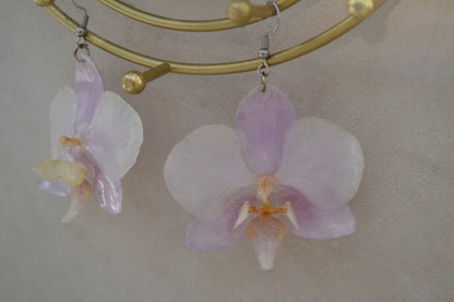 Cercei orhidee - Dans în doi