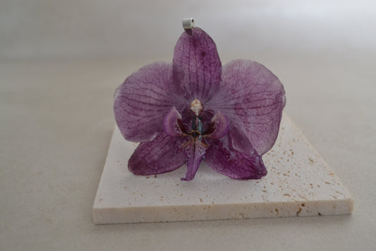 Pandantiv orhidee - Speranțe purpurii