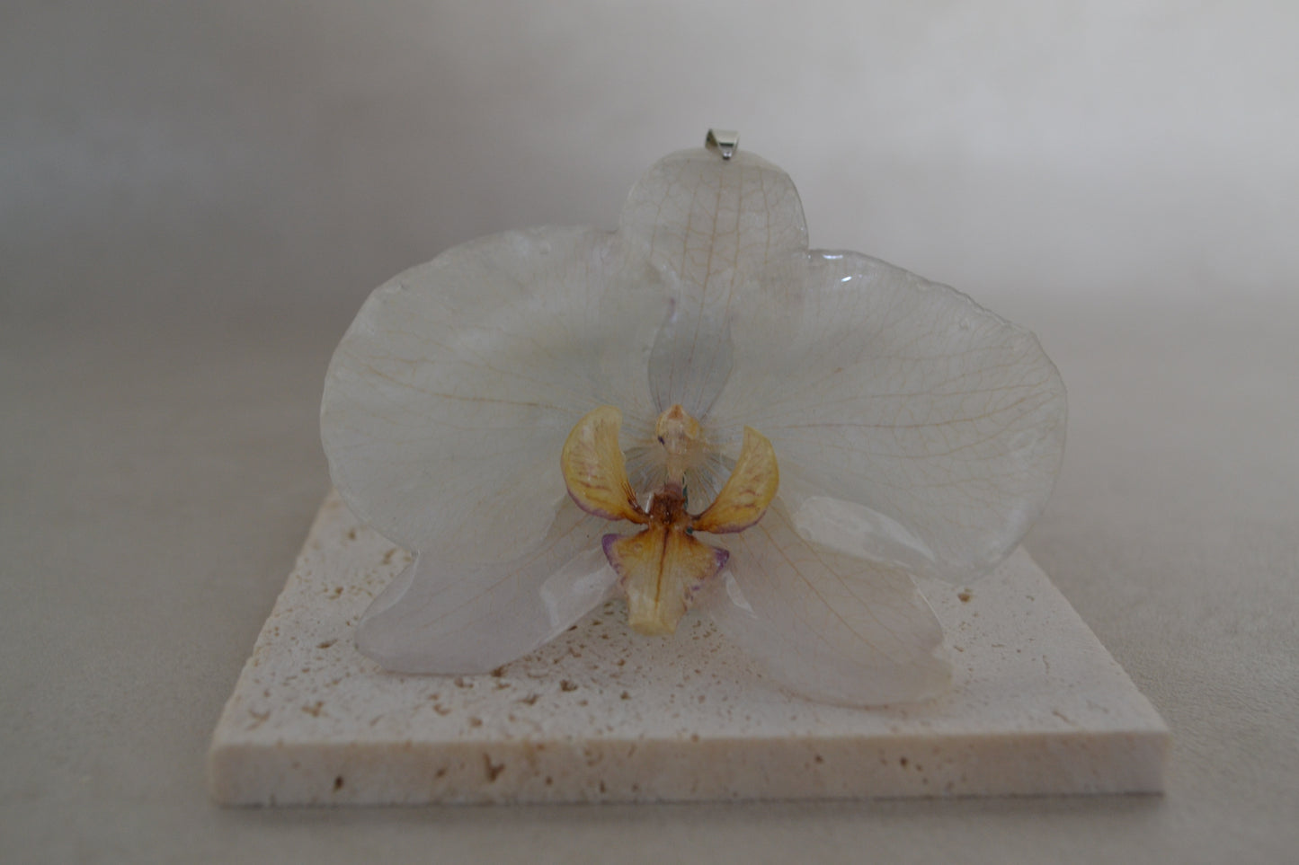 Pandantiv orhidee -Simplitatea albului