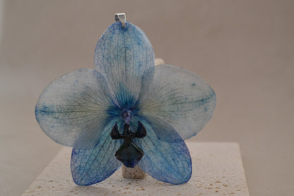 Pandantiv orhidee - Albastrul zorilor