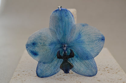 Pandantiv orhidee -  Electrical blue